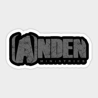 Anden Ministries Logo Grey Distressed Sticker